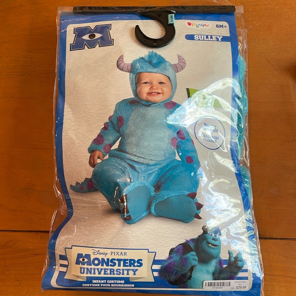 EUC Monsters Inc University Sulley Costume 6 months